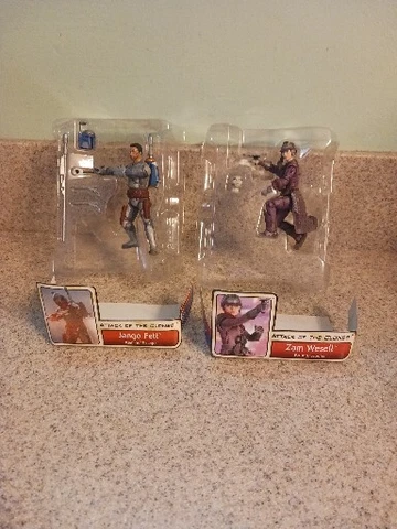 Hasbro Star Wars Attack of the Clones Jango Fett And Zam Wesell 3.75" Figures Cover
