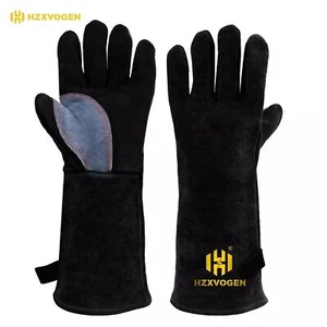 14" Hochtemperaturbeständige Schweißhandschuhe Schmiedearbeits-/Grillhandschuhe - Bild 1 von 8