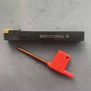 Portaherramientas de torneado de rosca externa CNC SER 1212H16-B + 1 pieza inserto 16IR G60P - Imagen 1 de 7