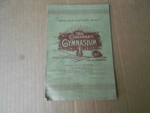 1880's The Cincinnati Gymnasium Grand Opera House Building New Member Guide Book - Picture 1 of 10