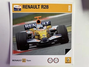 Carte postale Postcard RENAULT FORMULE 1 R28 FERNANDO ALONSO - Bild 1 von 1