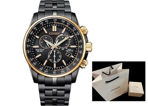 Citizen Ø 43.5mm s steel CB5888-87E Eco Drive Perpetual Chrono Alarm black - Picture 1 of 10