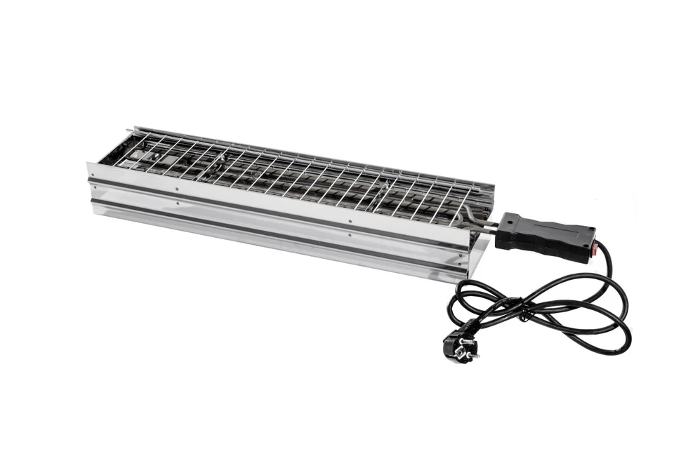 ARTERAMEFERRO Rosticcera da tavolo bbq per arrosticini e spiedini in acciaio inox CE 2000 watt