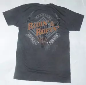 NEW Wrangler Western - Riden Ropin - T Shirt Men M Medium NEW NWT 33QU - Picture 1 of 2