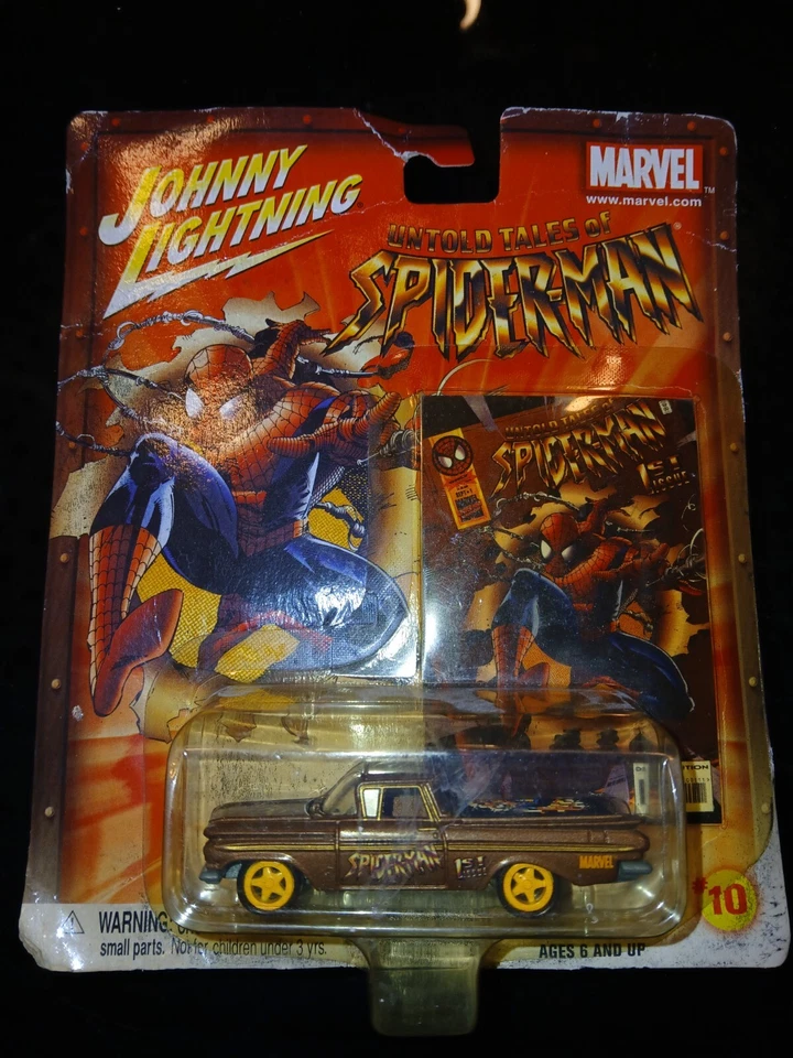 Johnny Lightning Marvel Untold Tales of Spider-Man 2002: '59 El Camino nuevo en paquete Foto 1 de 2