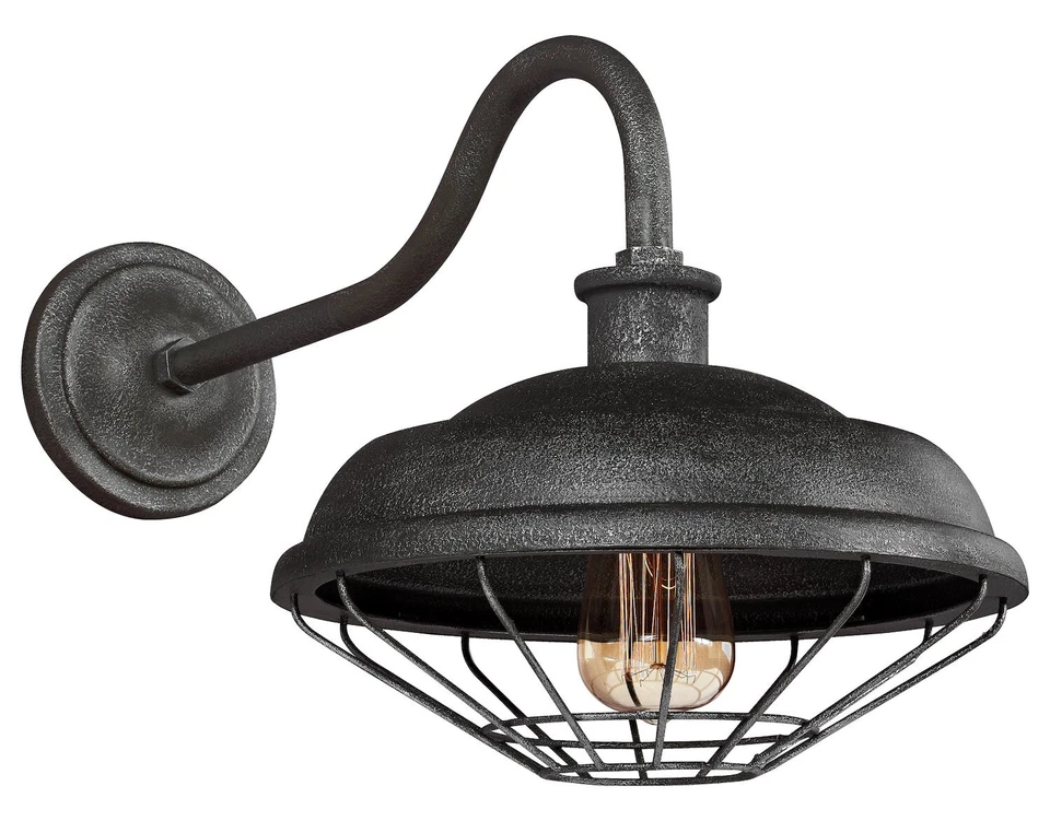 Feiss Generation Ltg. WB1829SGM Lennex 1 lt - 12.5"W Slate Grey Wall Lantern NEW - Image 1 of 1
