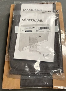 Ikea Soderhamn 3 seater sofa & armrest full cover set NEW Fridtuna Dark Grey - Picture 1 of 12