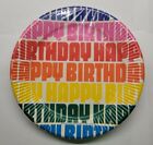 Vintage American Greetings Party Maid Rainbow Happy Birthday Dessert Plates