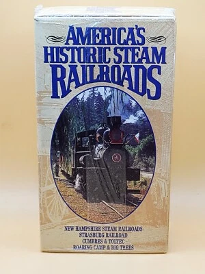 SEALED America's Historic Steam Railroads Box Set 2 VHS Tapes Goldhil Video - Image 1 of 2
