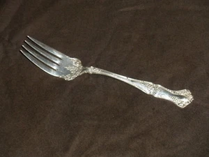 1847 Rogers Bros Cold Meat Fork with Gilt Tines (1904) "NO MONO" - Picture 1 of 1