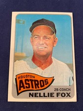 1965 TOPPS #485 NELLIE FOX HOUSTON ASTROS