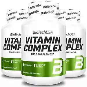 BIOTECH VITAMIN COMPLEX - 60-180 Kaps -Qualität Komplex Vitaminen Mineralstoffen - Picture 1 of 9