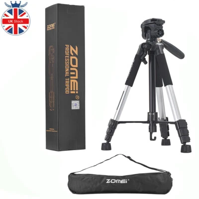  ZOMEI Q111 Professional Portable Travel Camera Tripod For Camera DSLR Sliver UK - Image 1 of 4