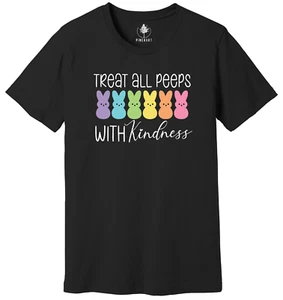Treat All Peeps With Kindness Shirt, Cute Easter Day Shirt, Easter Peeps Shirt - Picture 1 of 3