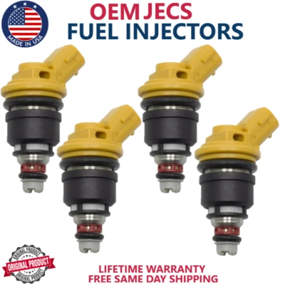 OEM JECS x4 Fuel Injectors For 2004-2012 Subaru Baja Outback Legacy Impreza 2.5L - Изображение 1 из 3