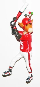 CHRISTMAS ORNAMENT BASEBALL RUDOLPH REINDEER UNIFORM BAT 25 LIGHTS HELMET CLEATS - Picture 1 of 1