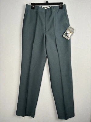 Calça masculina vintage Haggar 32x32 bolsos retos frente plana 2730 - Imagem 1 de 4