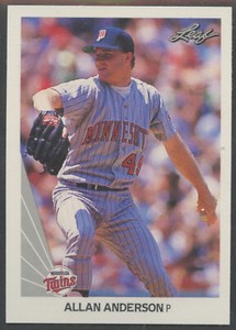 1990 Leaf #5 Allan Anderson Minnesota Twins