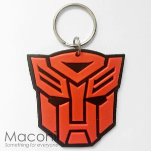 Autobot Logo Rubber Keyring - Tranformers Optimus Prime Phone Charm Strap - Picture 1 of 1
