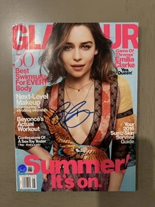 Emilia Clarke Signed Glamour Magazine May 2016 Autographed Cover Game of Thrones - Picture 1 of 12