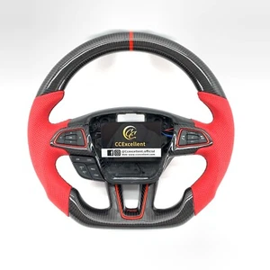 For Ford Focus MK3 ST/RS 2015-2019 Real 3K carbon fiber steering wheel - Picture 1 of 9