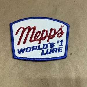 Vintage 1970-80er Patch Mepp’s Worlds #1 Angelköder - Bild 1 von 4