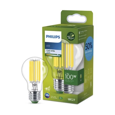 Philips LED Lampadina Goccia a Filamento Classe A, 100W, E27, Luce Bianca F Yl6e - Immagine 1 di 4