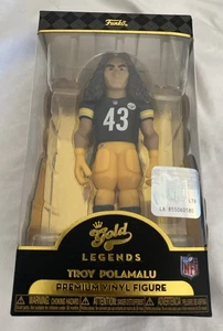 Funko Gold Legends 5" Troy Polamalu Pittsburg Steelers Black Jersey Premium New - Picture 1 of 5