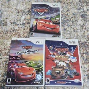 Nintendo Wii 3 Spiele Disney Cars - Cars Race O Rama - Toon Maters Tall Tales CIB - Bild 1 von 2
