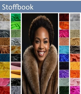 KUNSTFELL & WELLNESS-FLEECE FELL MINKY STOFF ANTIPILLING METERWARE FELLIMITAT - Bild 1 von 3