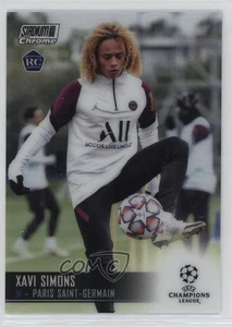2020-21 Topps Stadium Club Chrome UCL Xavi Simons #63 Rookie RC - Picture 1 of 7