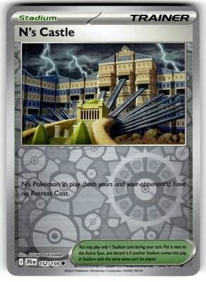 Pokemon SV09 Journey Together Card N's Castle 152/159 Reverse Holo - Image 1 of 4
