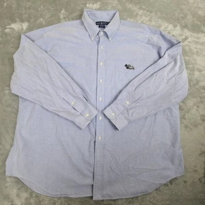 Ralph Lauren Cotton Blake Shirt Terrier Dog BlueLong Sleeve Button Down 2XL - Picture 1 of 7