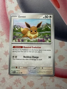 Eevee Common SV: Prismatic Evolutions 074/131 NM English Pokemon Card - Picture 1 of 2