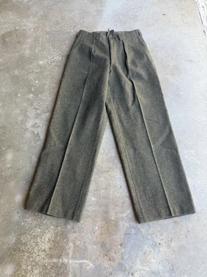 Vintage Men’s Rory Ideal Wool Army Button Fly Pants - Image 1 of 4