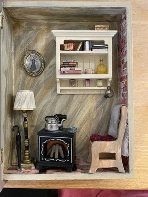 Shadowbox/diorama tema rústico Foto 1 de 4