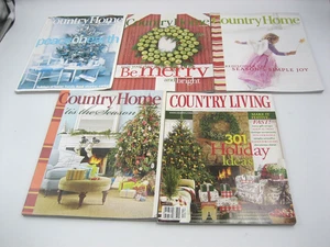 Country Home (4) & Living Magazine (1) Lot of 5 Christmas Editions 2001 - 2006 - Bild 1 von 5