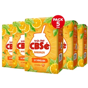 5 PACK Yerba Mate CBSE Orange/Naranja 500 gr/1.1lb USA Seller - Picture 1 of 1