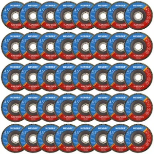 40 Pcs Flapper Discs 4 1/2 for Angle Grinder, 40/60/80/120 Grit Flap Sanding ... - Picture 1 of 6