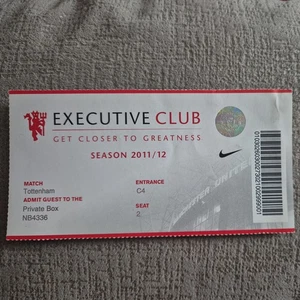 Man Manchester United Utd vs Tottenham Hotspur Spurs 2011 Premier League Ticket - Picture 1 of 1