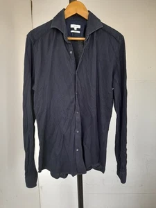 REISS Navy Shirt Large Slim Fit - Navy - Great Condition - Men’s - Picture 1 of 3