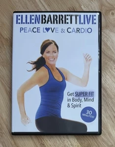 Ellen Barrett Live Peace, Love & Cardio DVD (Rare) Exercise Instructional OOP - Foto 1 di 3