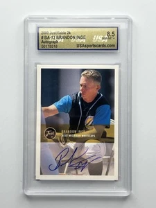2000 Justifiable 2k #BA-13 Brandon Inge Autograph - USA 8.5 - Picture 1 of 2
