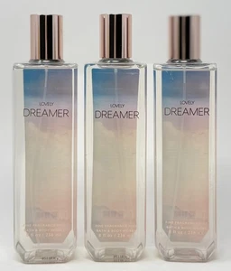 3 NEW RARE BATH & BODY WORKS LOVELY DREAMER FINE FRAGRANCE MIST BODY SPRAY 8 OZ - Picture 1 of 7