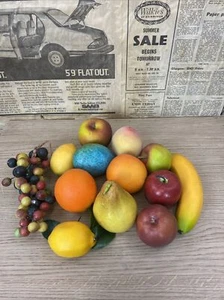 Vintage mix plastic fruit Display Photography Prop Kitchen Display - Picture 1 of 5