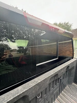**2019-2025 Chevrolet Silverado/GMC Sierra Rear Sliding Window Trim Gloss Black* - Image 1 of 4