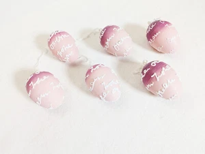 6 Ostereier aus Kunststoff – Rosa/Lila mit „Frohe Ostern“-Aufschrift 🌸🐣🌸 - Bild 1 von 3