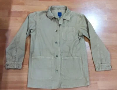 Chaqueta informal de 3 bolsillos XXL (14-16) para tareas Gap Kids 100 % algodón caqui con botones Foto 1 de 4