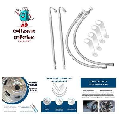 Double Tires Air Inflation Kit, Tire Valve Extension, Valve Stem Extenders, V... - Image 1 of 4