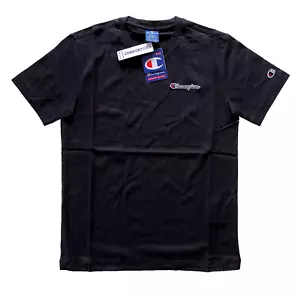Champion Oganic Cotton Comfort Fit Crew Tee T-Shirt Shirt Schwarz Unisex | S - Bild 1 von 6